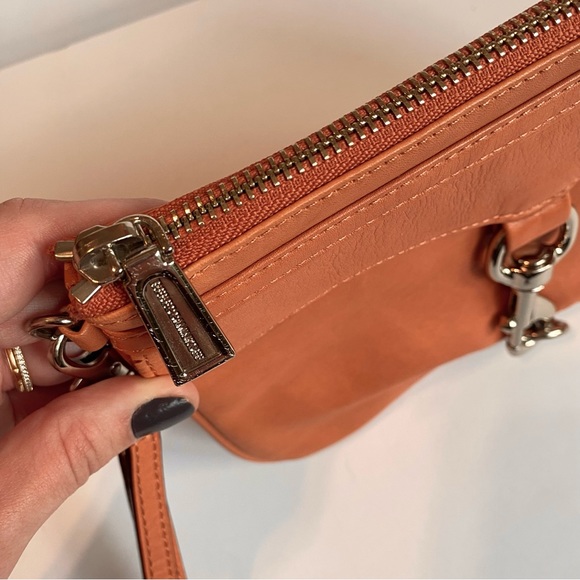 Rebecca Minkoff pink peach leather mac clutch - Picture 5 of 5